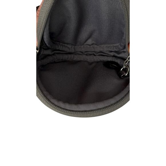 Coach Round Leather Coin Purse Wristlet Silver Metallic Designer - Picture 8 of 9